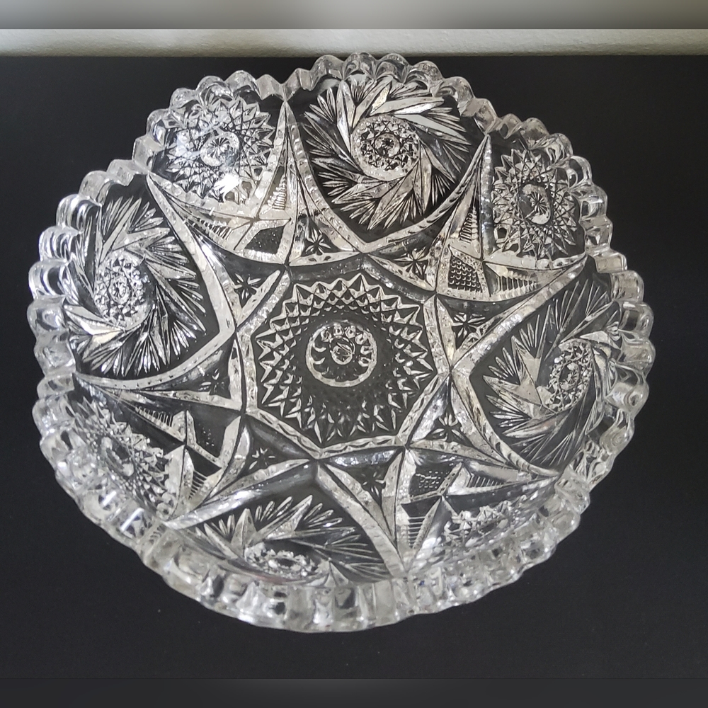 Vintage Crystal  Serving Bowl Imperial Glass Co.